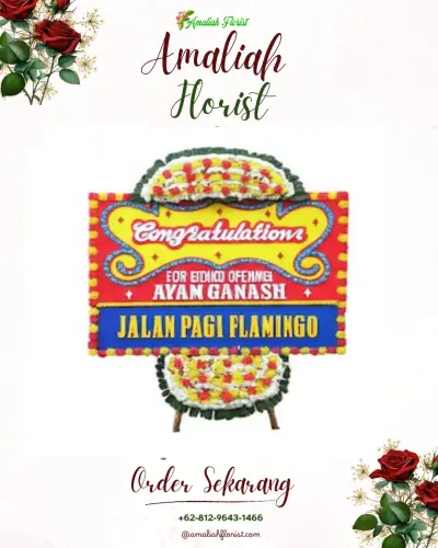 Bunga Papan Congratulation di Tampekan